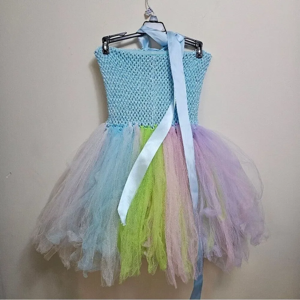 Handmade Mermaid Rainbow‎ Tutu dress